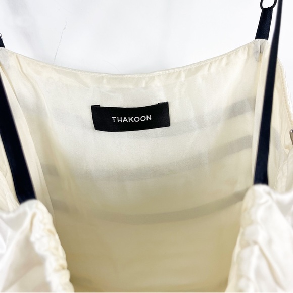 Thakoon Runway Cobalt Stripe Spaghetti Strap Layered Slip Mini Dress - Picture 6 of 10